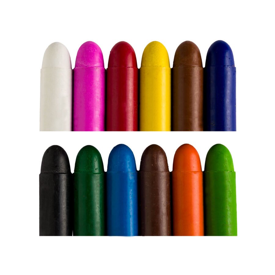 Giz De Cera 12 Cores 112gr.